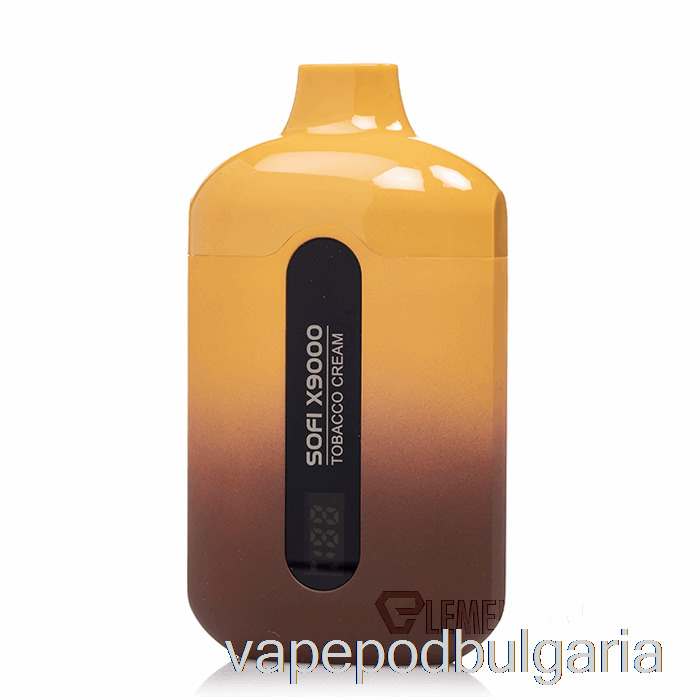 Vape 10000 Дръпки Sofi X9000 0% Zero Nicotine Smart Disposable Tobacco Cream